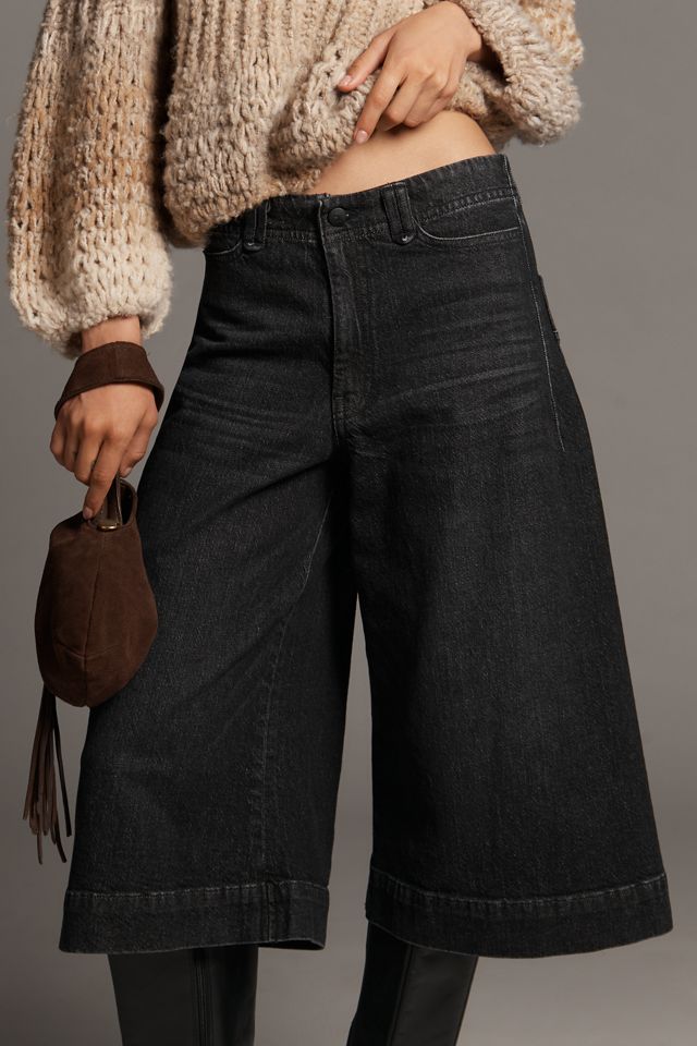 Pilcro High-Rise Wide-Leg Crop Culotte Jeans #3