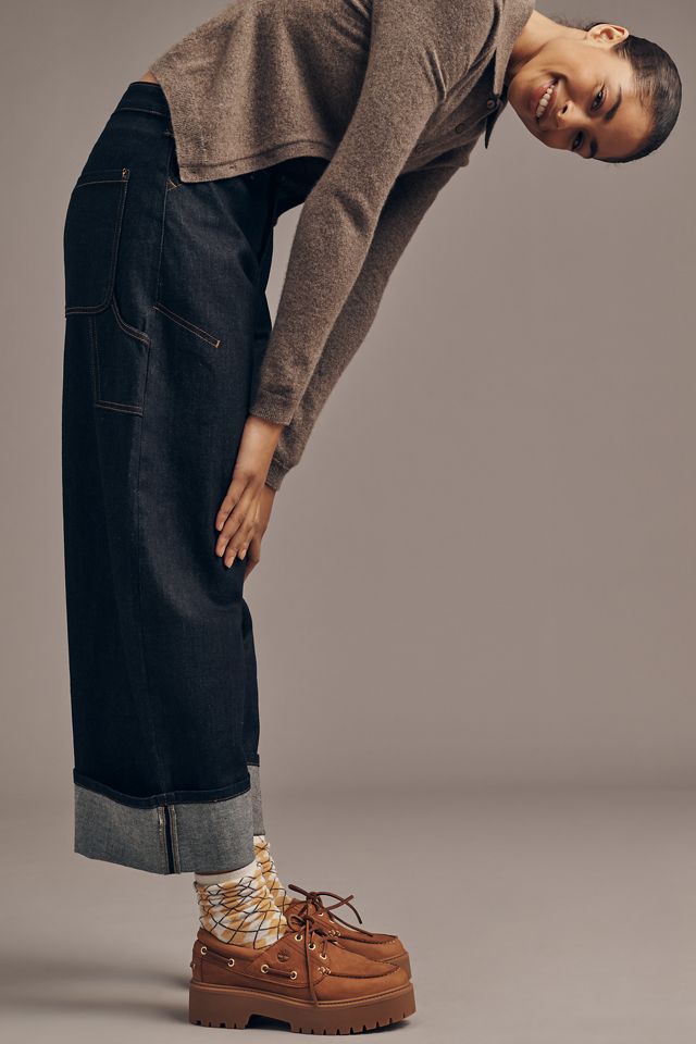 Kayden High Rise Carpenter Barrel Jeans by Pilcro | Anthropologie