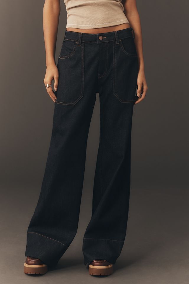 Rylan Japanese High-Rise Flare Jeans by Pilcro | Anthropologie