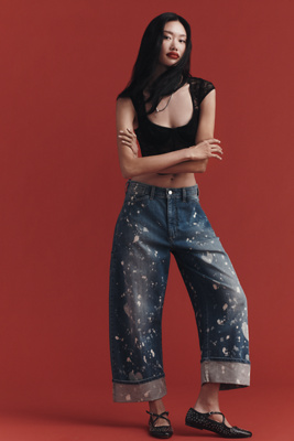The Kayden Heart Barrel Carpenter Jeans by Pilcro