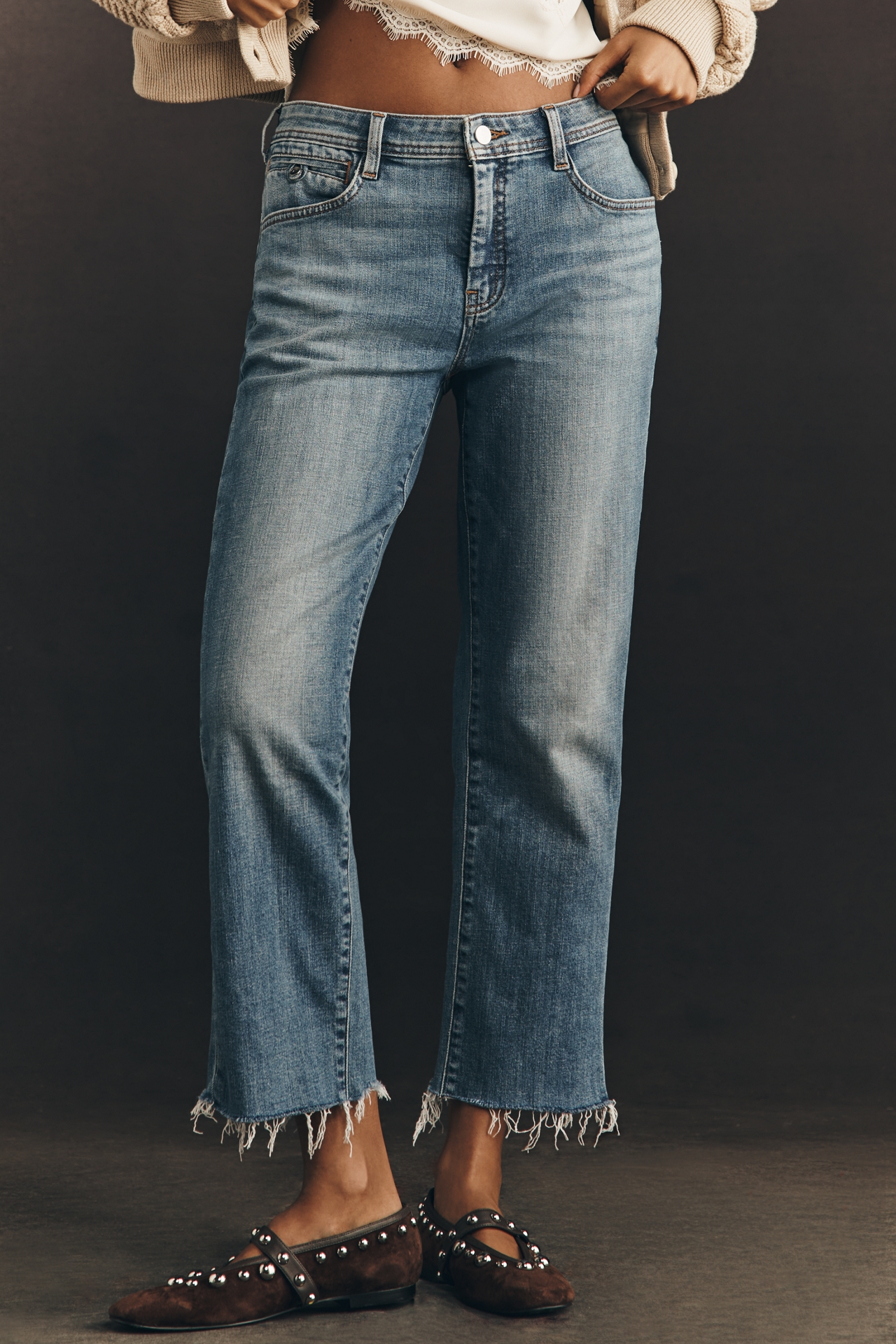 Pilcro Low-Rise Relaxed Straight Jeans