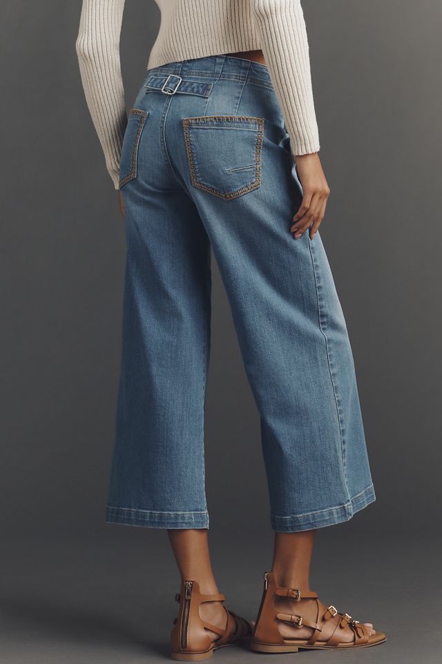 Kit Trouser High-Rise Crop Wide-Leg Jeans by Pilcro #3