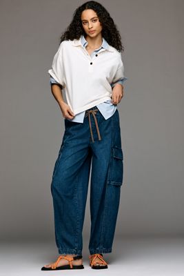 Jean jogger cargo taille haute Victoire Pilcro