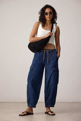 Pilcro Victoire High-Rise Cargo Jogger Jeans