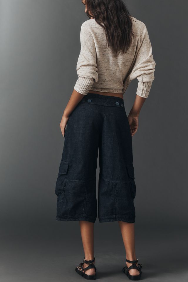 Pilcro Cargo Crop High-Rise Culotte Jeans #2