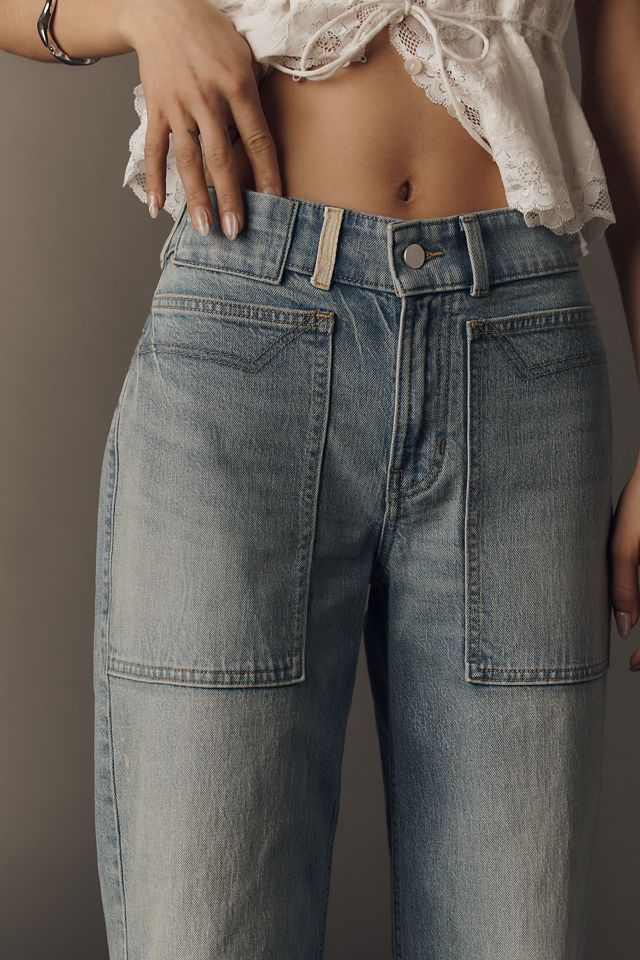 Pilcro Osaka Low-Slung Crop Wide-Leg Jeans | Anthropologie