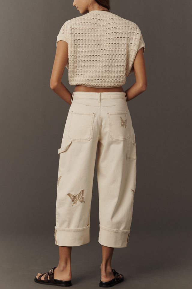 Kayden High Rise Carpenter Barrel Jeans by Pilcro | Anthropologie
