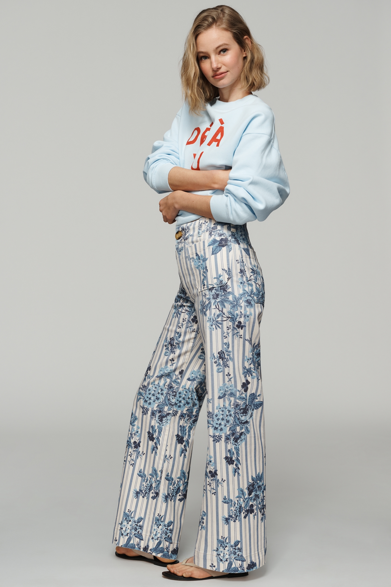 The Colette High-Rise Wide-Leg Jeans by Maeve