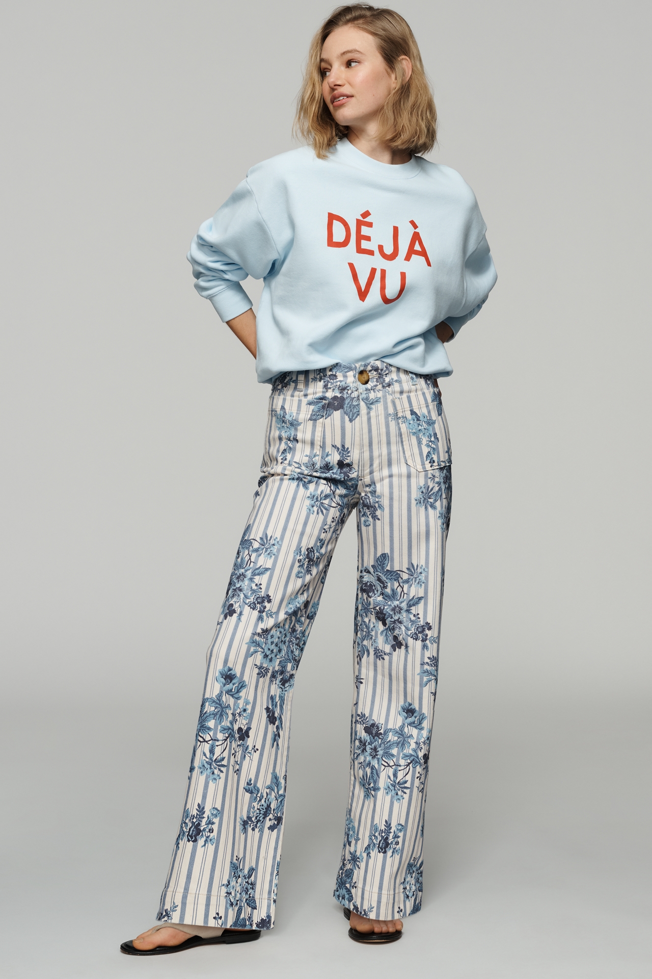 The Colette High-Rise Wide-Leg Jeans by Maeve