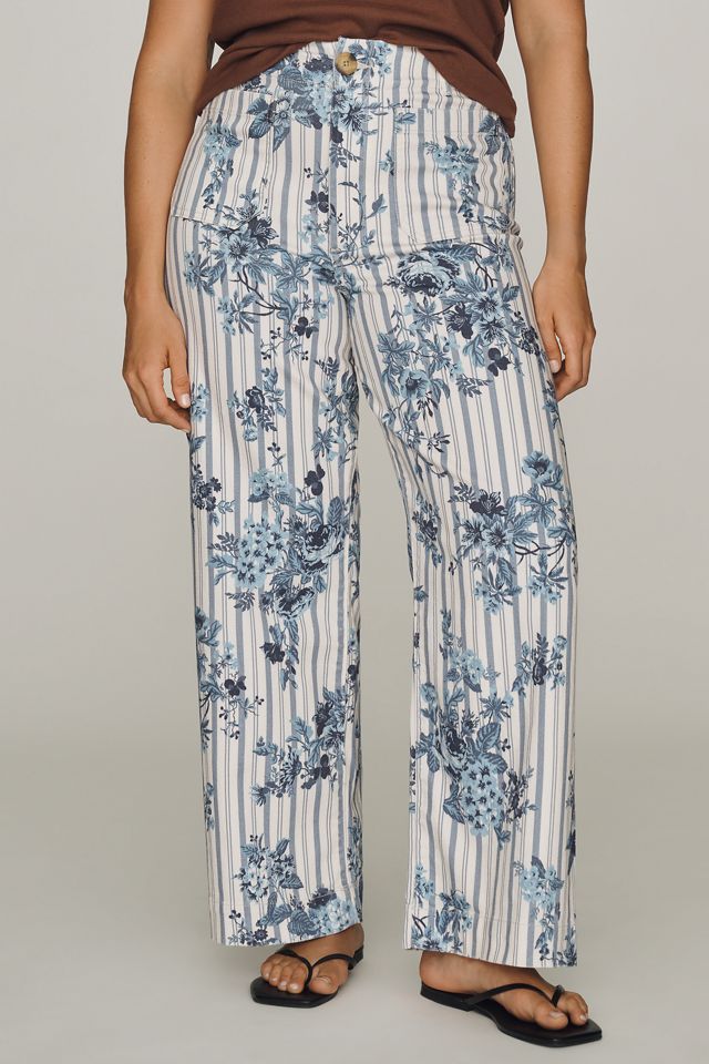 Maeve Colette High-Rise Wide-Leg Cropped Jeans #12