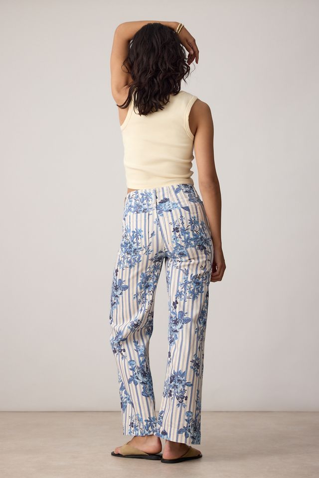 Maeve Colette High-Rise Wide-Leg Cropped Jeans #10