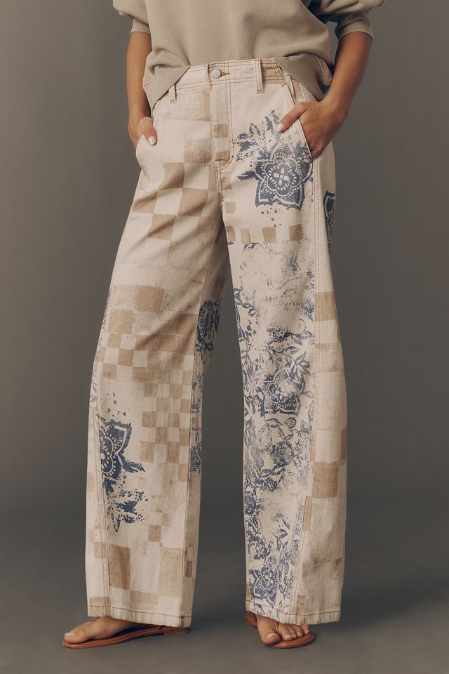 Die Lex Hoch-Taillierte Relaxed Tapered Jeans von Pilcro #4