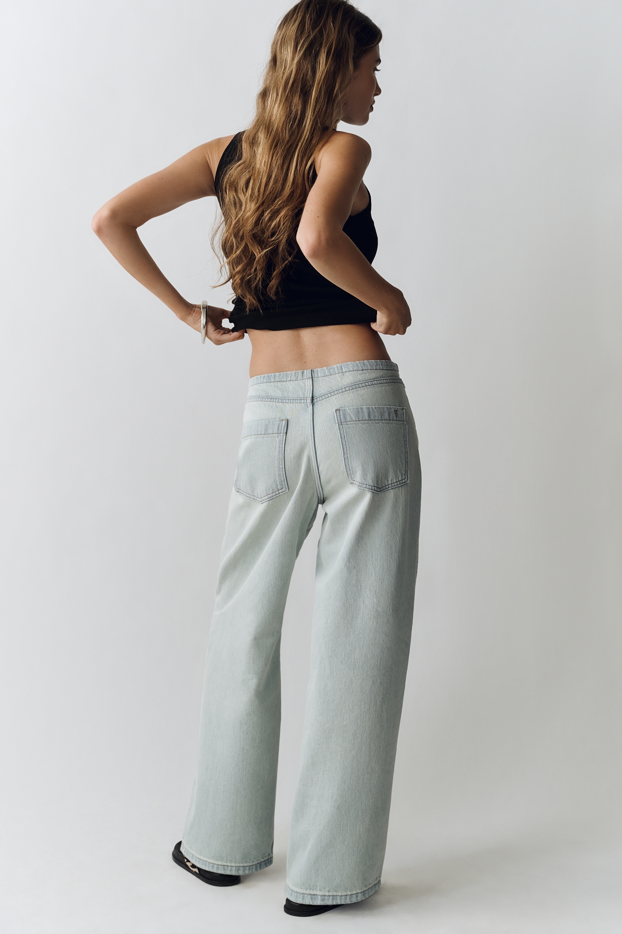 Pilcro Retro Slouch Low-Rise Straight Jeans