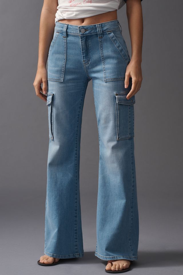 Pilcro Relaxed Mid-Rise Cargo Jeans #1