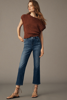 Pilcro Indira High-Rise Crop Flare Jeans