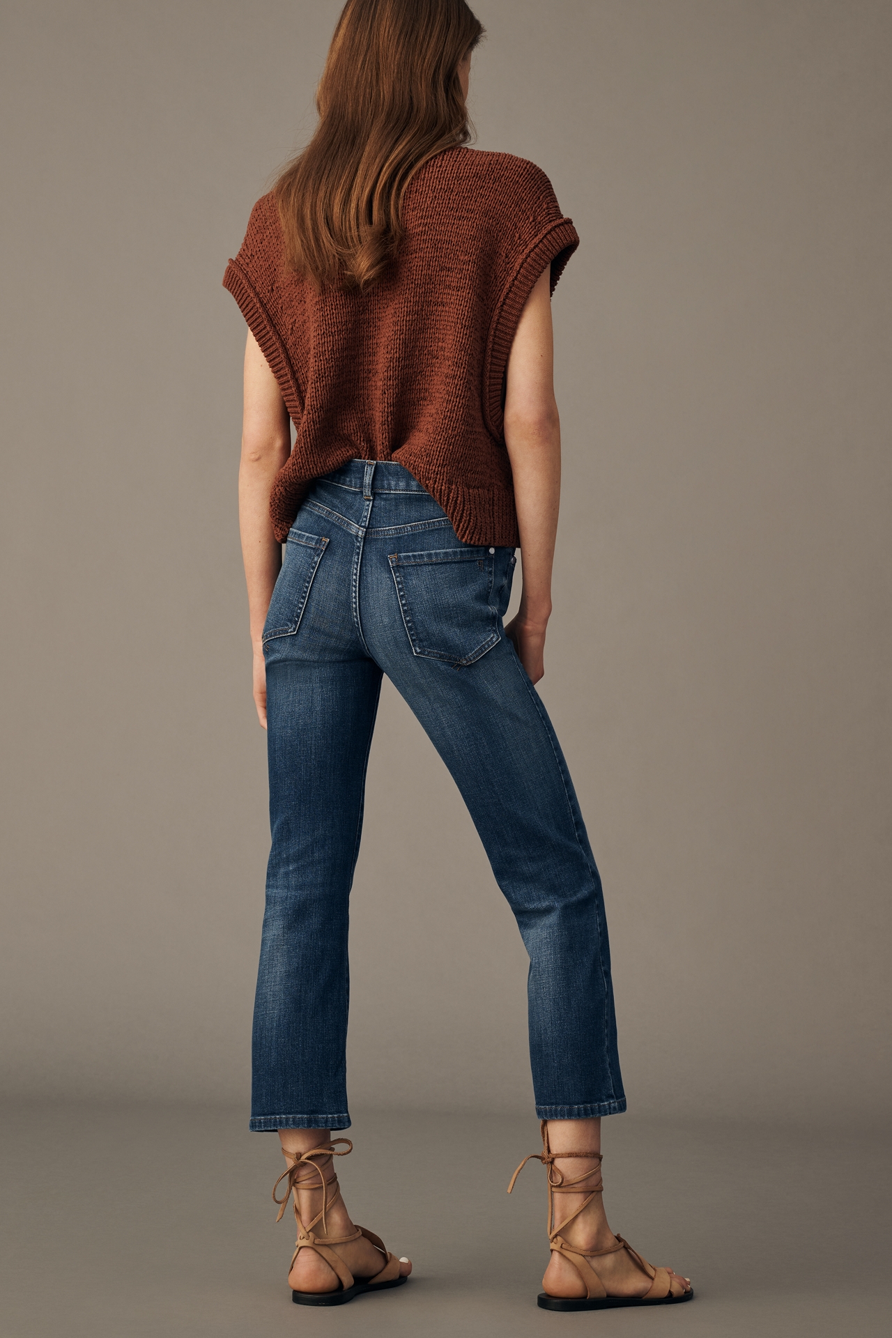 Pilcro Indira High-Rise Crop Flare Jeans