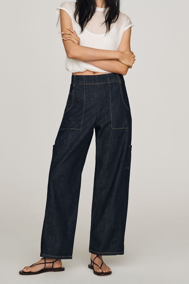 Maeve Painters Mid-Rise Tapered Jeans #1
