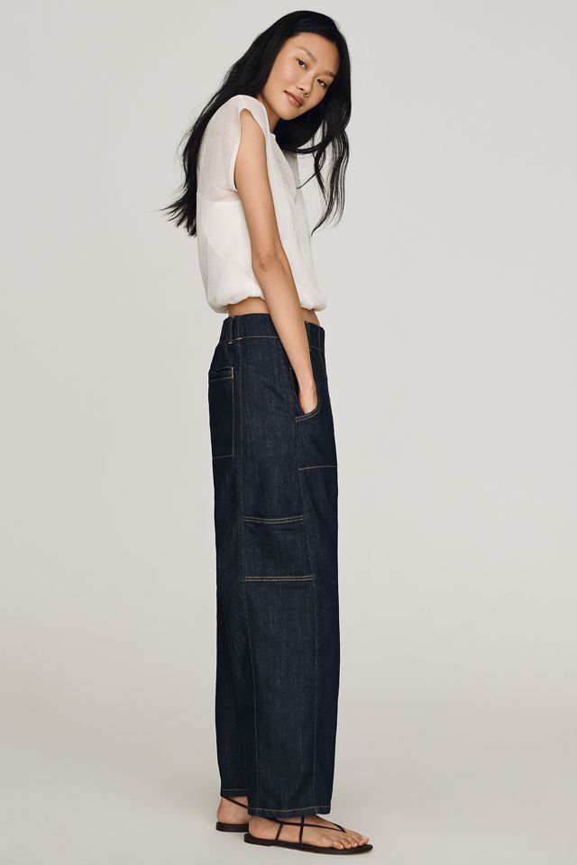 Maeve Painters Mid-Rise Tapered Jeans #2