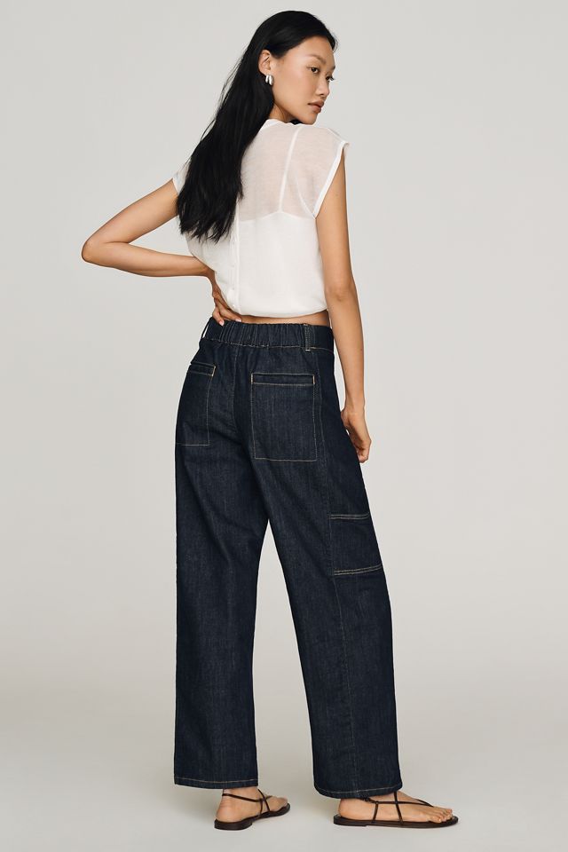 Maeve Painters Mid-Rise Tapered Jeans #3