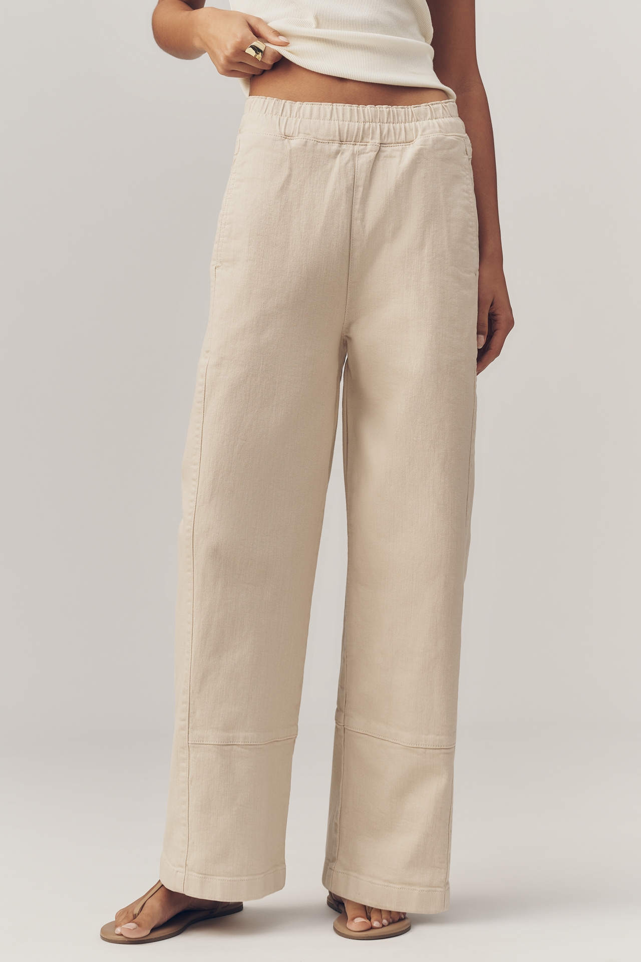 Pilcro Izzie Relaxed Full-Length Barrel Jeans