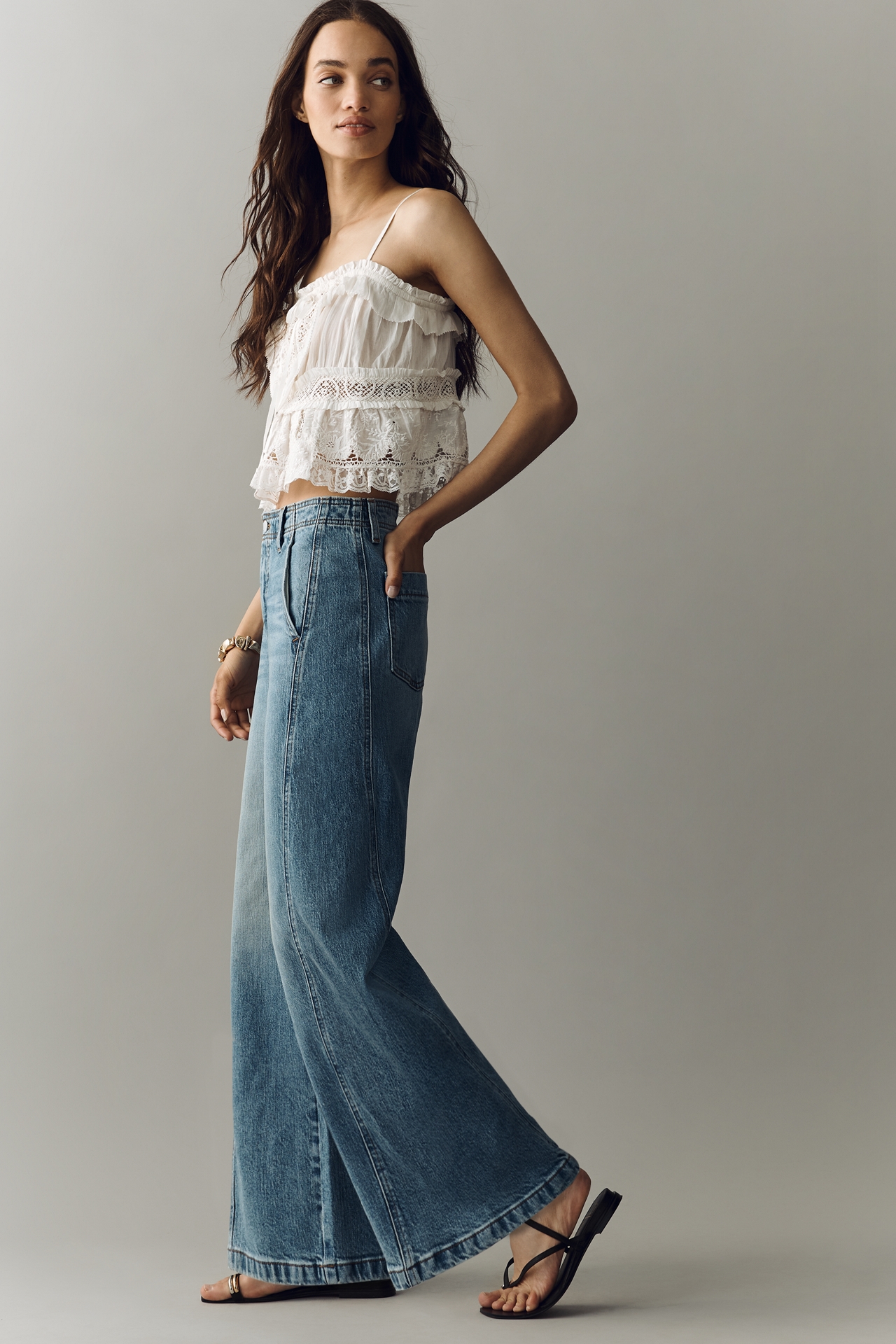 Lex Mid-Rise Tapered Jeans by Pilcro
