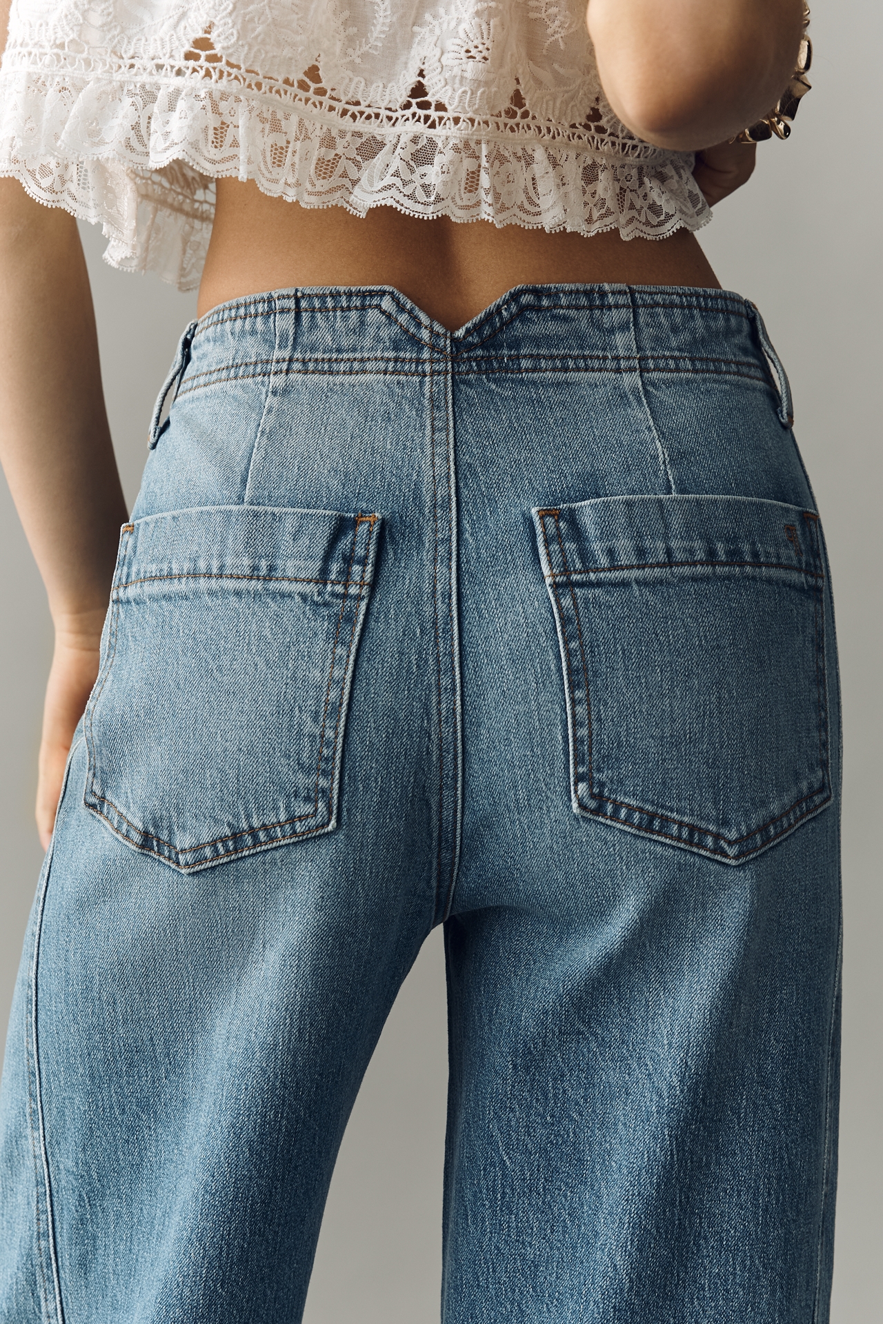 Lex Mid-Rise Tapered Jeans by Pilcro