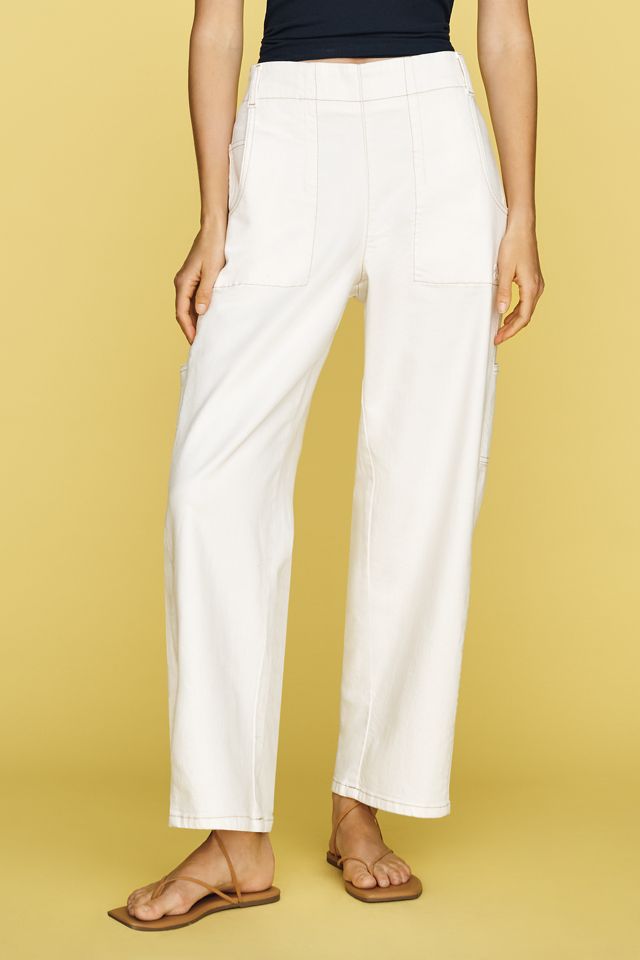 Maeve Painter Mid-Rise Tapered Jeans #1