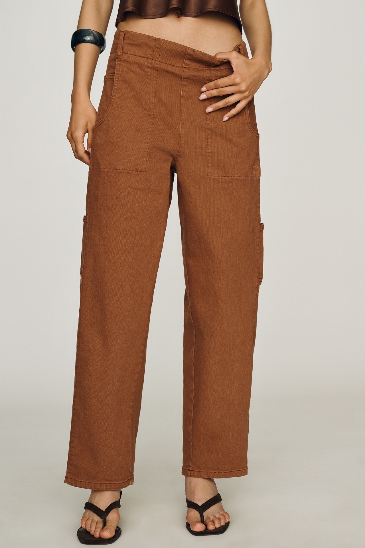 Maeve Mid-Rise Tapered Jeans