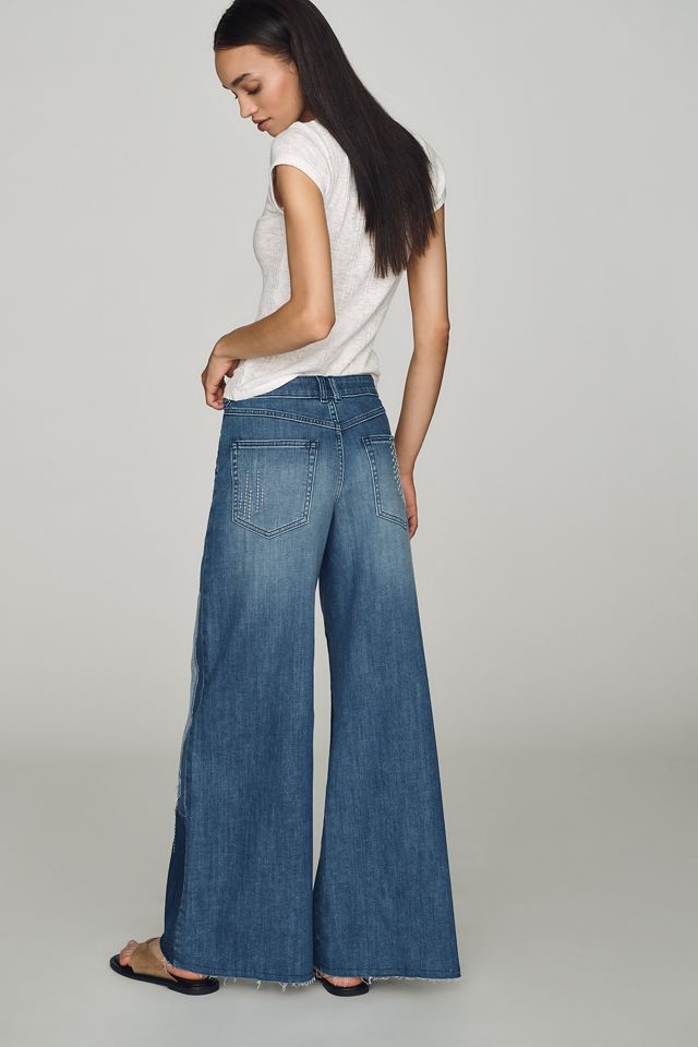 Pilcro Lyra Patchwork Mid-Rise Wide-Leg Jeans #3