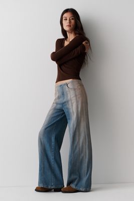 Pilcro Drift Mid-Rise Flared Jeans
