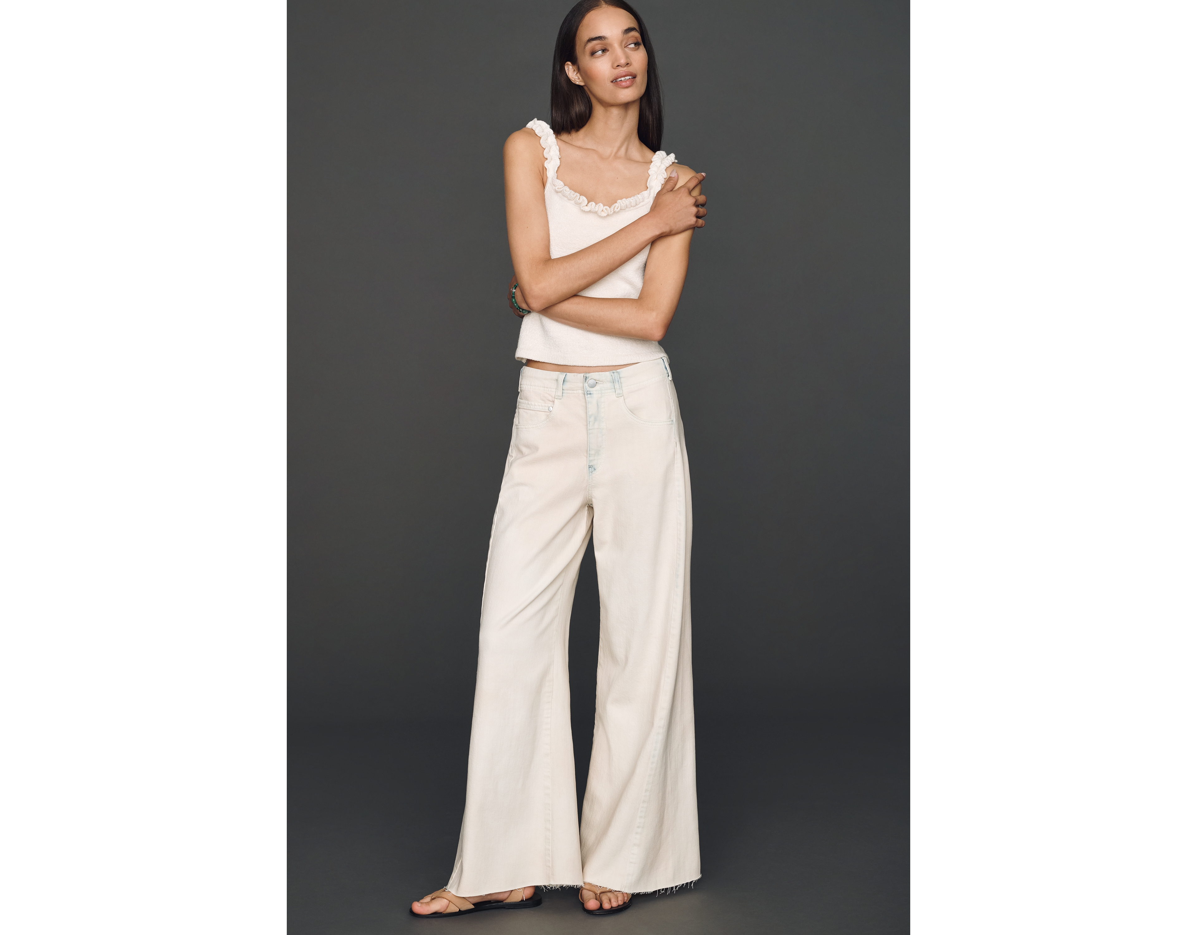 Pilcro Adi High Rise Wide Leg Jeans