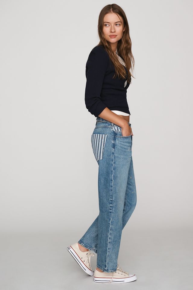 Pilcro Celeste Boyfriend Uncuffed Mid-Rise Relaxed Jeans #1