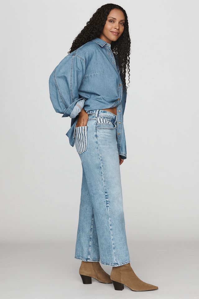 Pilcro Celeste Boyfriend Uncuffed Mid-Rise Relaxed Jeans #7