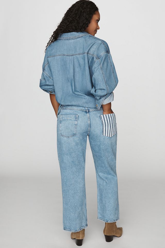 Pilcro Celeste Boyfriend Uncuffed Mid-Rise Relaxed Jeans #8