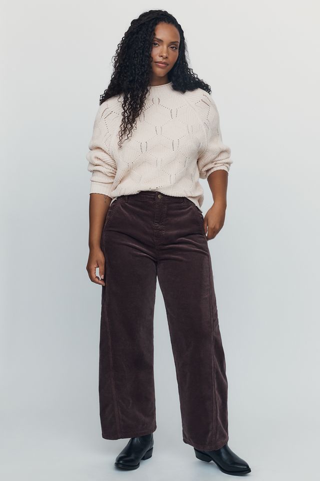 Pantalon fuselé décontracté Lex Cord à taille mi-haute par Pilcro #5