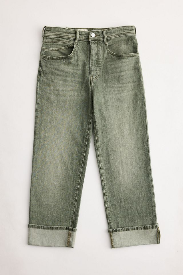 Jeans Celeste Boyfriend de Tiro Medio Rectos Relajados de Pilcro #8