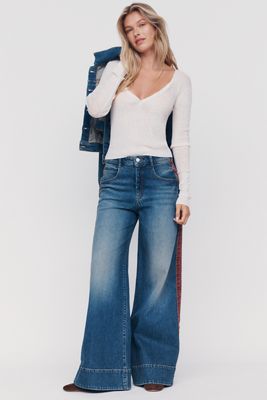 Pilcro Azura Corduroy High-Rise Wide-Leg Jeans