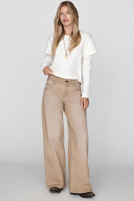Pilcro Mid-Rise Wide-Leg Jeans