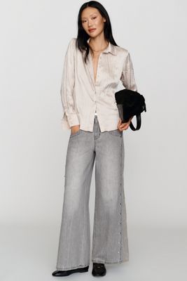 Pilcro Kenny High-Rise Tapered Leg Jeans