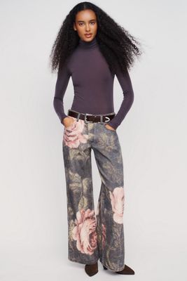 Jean Esme à jambe large et taille mi-haute Pilcro