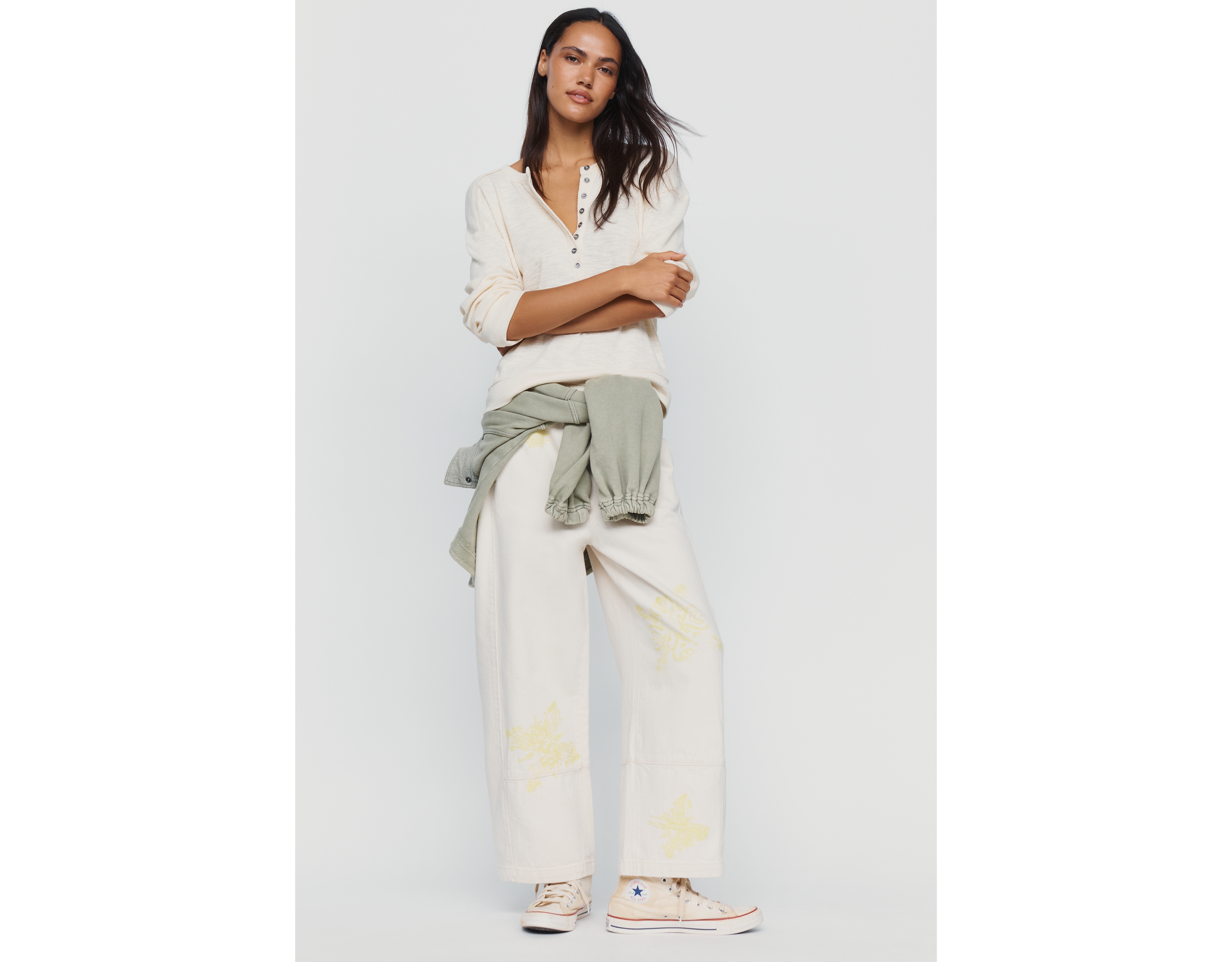 Pilcro Izzie Relaxed Pull-On Barrel Jeans
