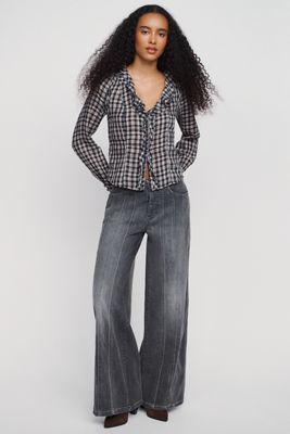 Pilcro Drift Mid-Rise Flared Jeans
