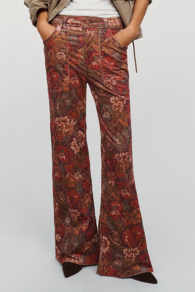 Pilcro Rylan Corduroy High Rise Flare Jeans #1