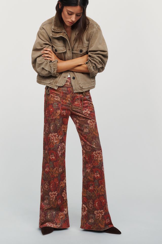 Pilcro Rylan Corduroy High Rise Flare Jeans #2