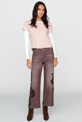 Pilcro Celeste Mid Rise Cropped Boyfriend Jeans | Anthropologie