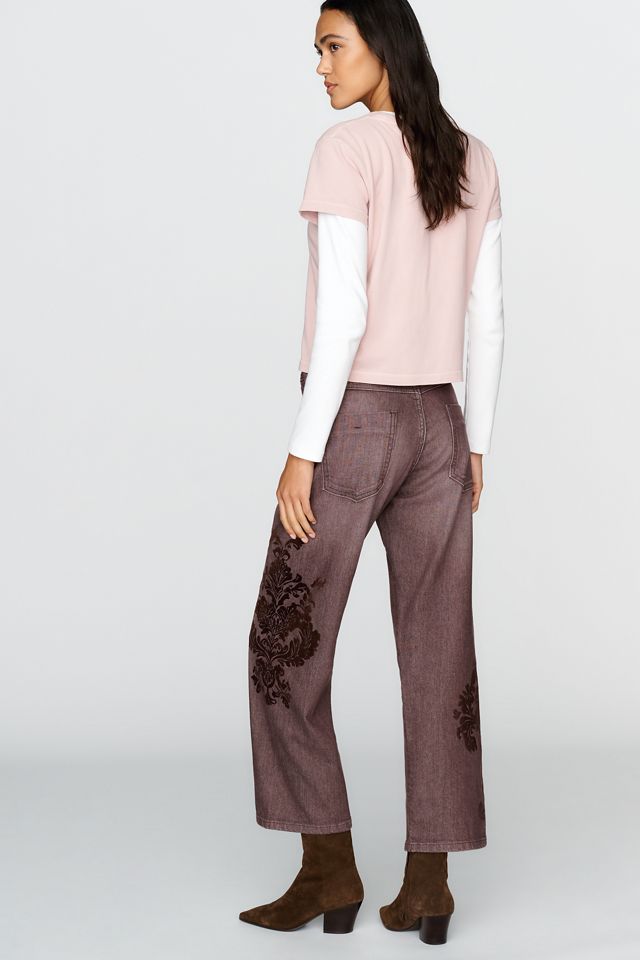 Pilcro Celeste Mid Rise Cropped Boyfriend Jeans #3