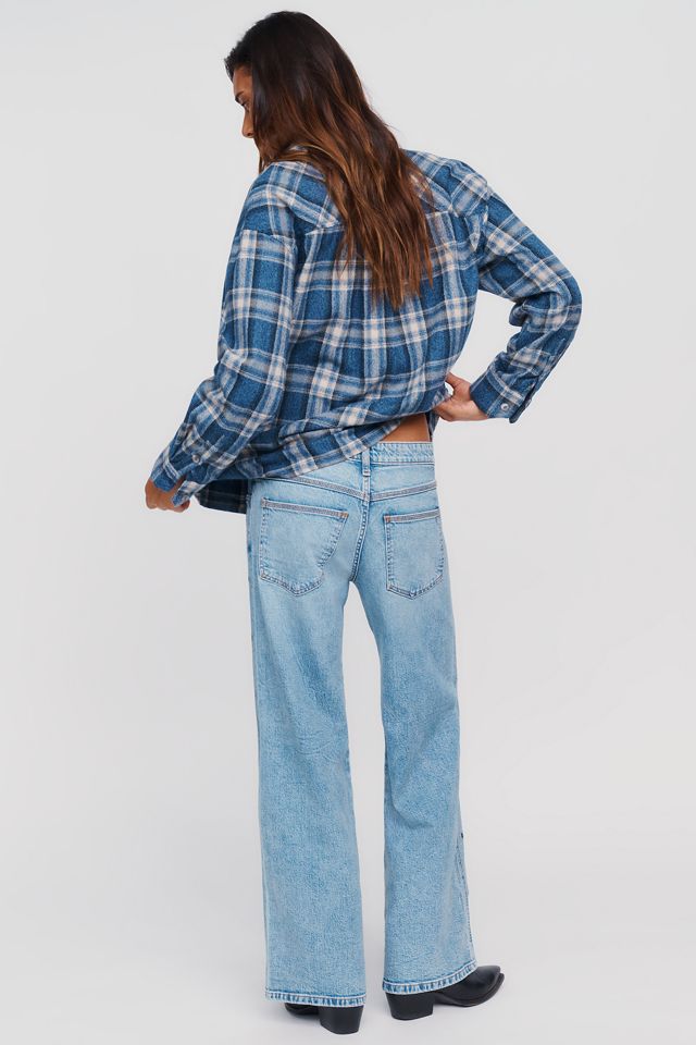 Pilcro Esme Mid-Rise Wide-Leg Grommet Jeans #5