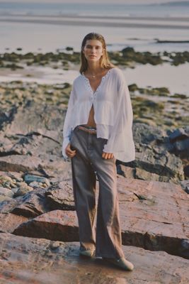 Pilcro Lex High Rise Tapered Jeans