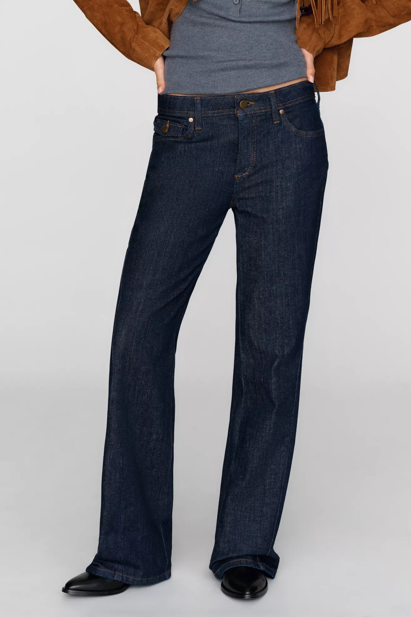 Pilcro Le Brun Mid Rise Bootcut Jeans