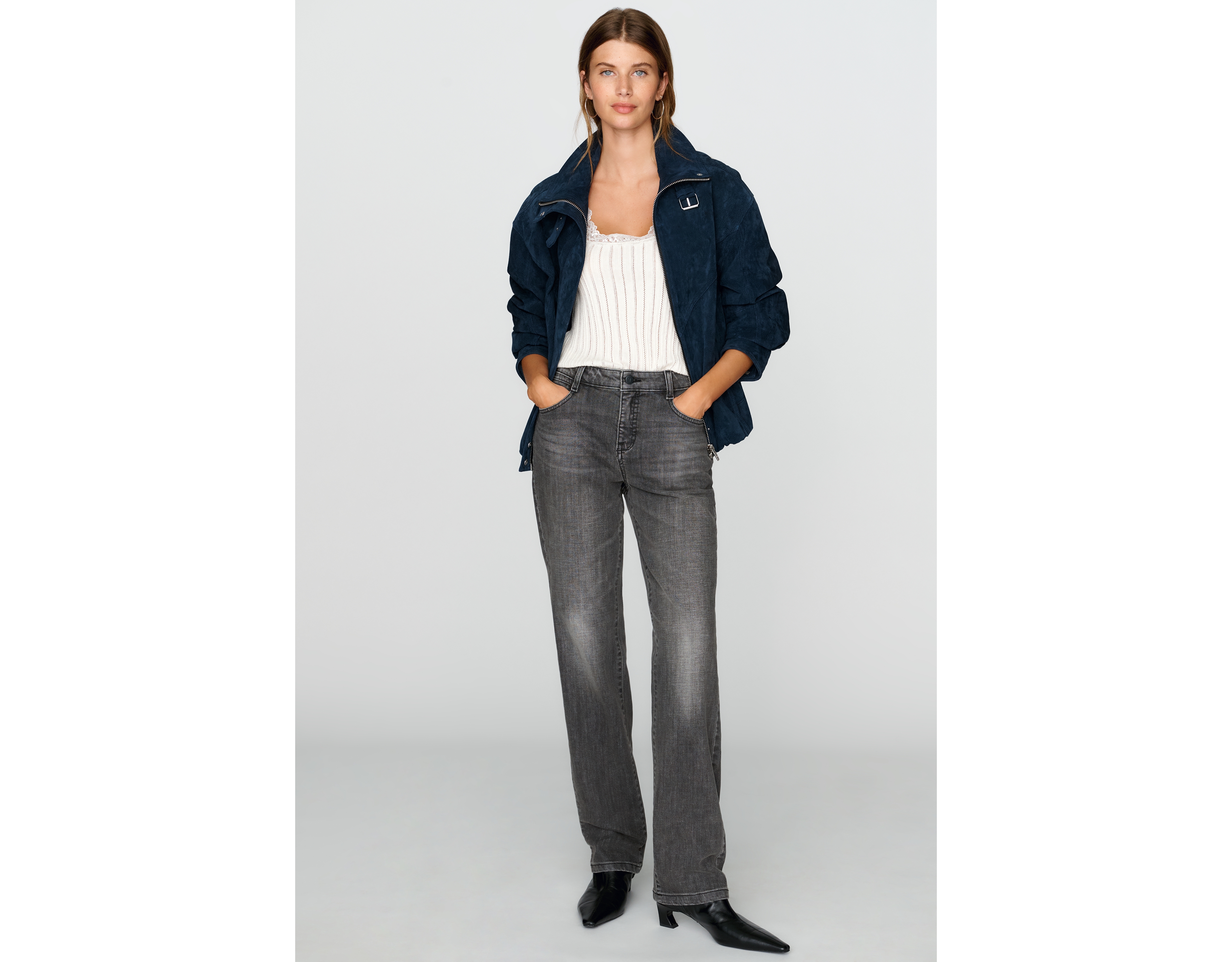 Pilcro Wren Mid Rise Straight Leg Jeans